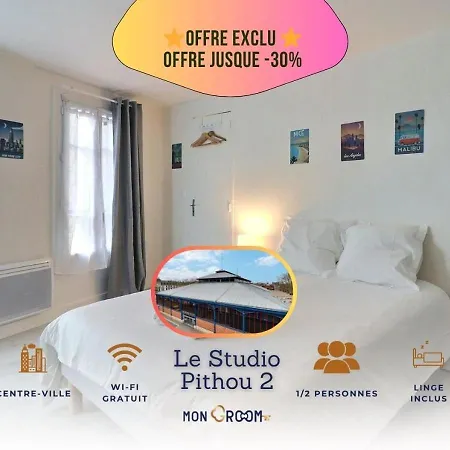 Le Pithou - Votre Pied A Terre Equipe En Ville 5 Troyes Exterior photo